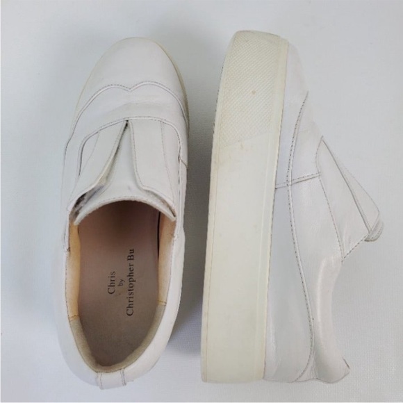 Chris by Christoper Bu Leather Sneaker Platform - Picture 8 of 10